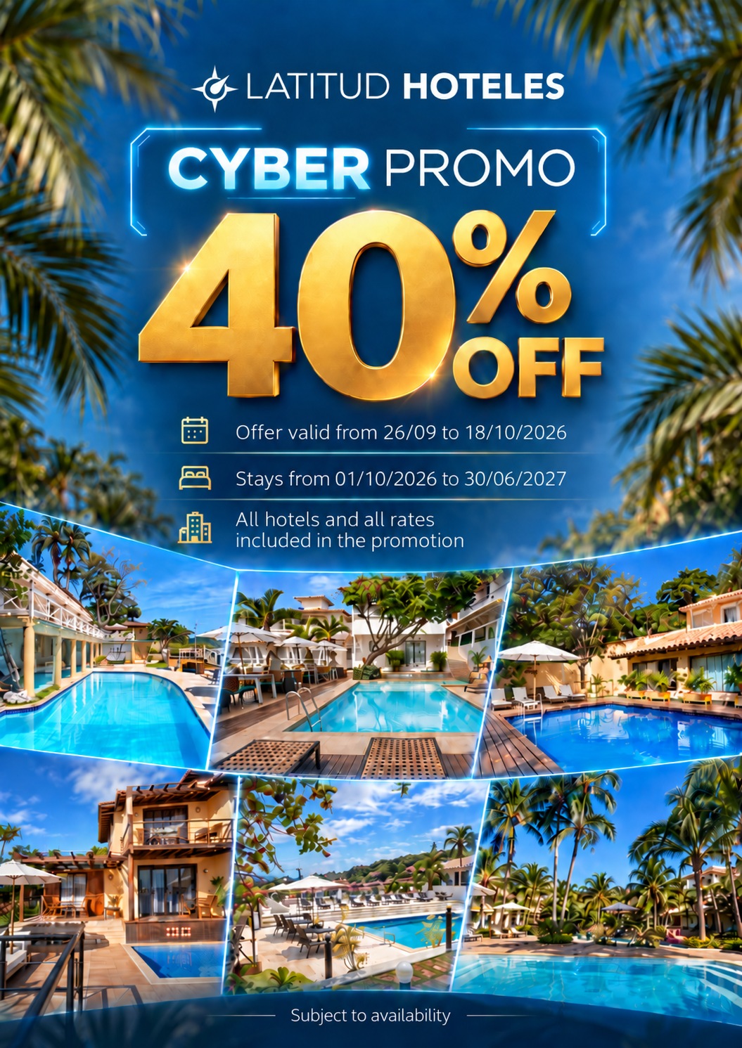 a advertisement for a resort